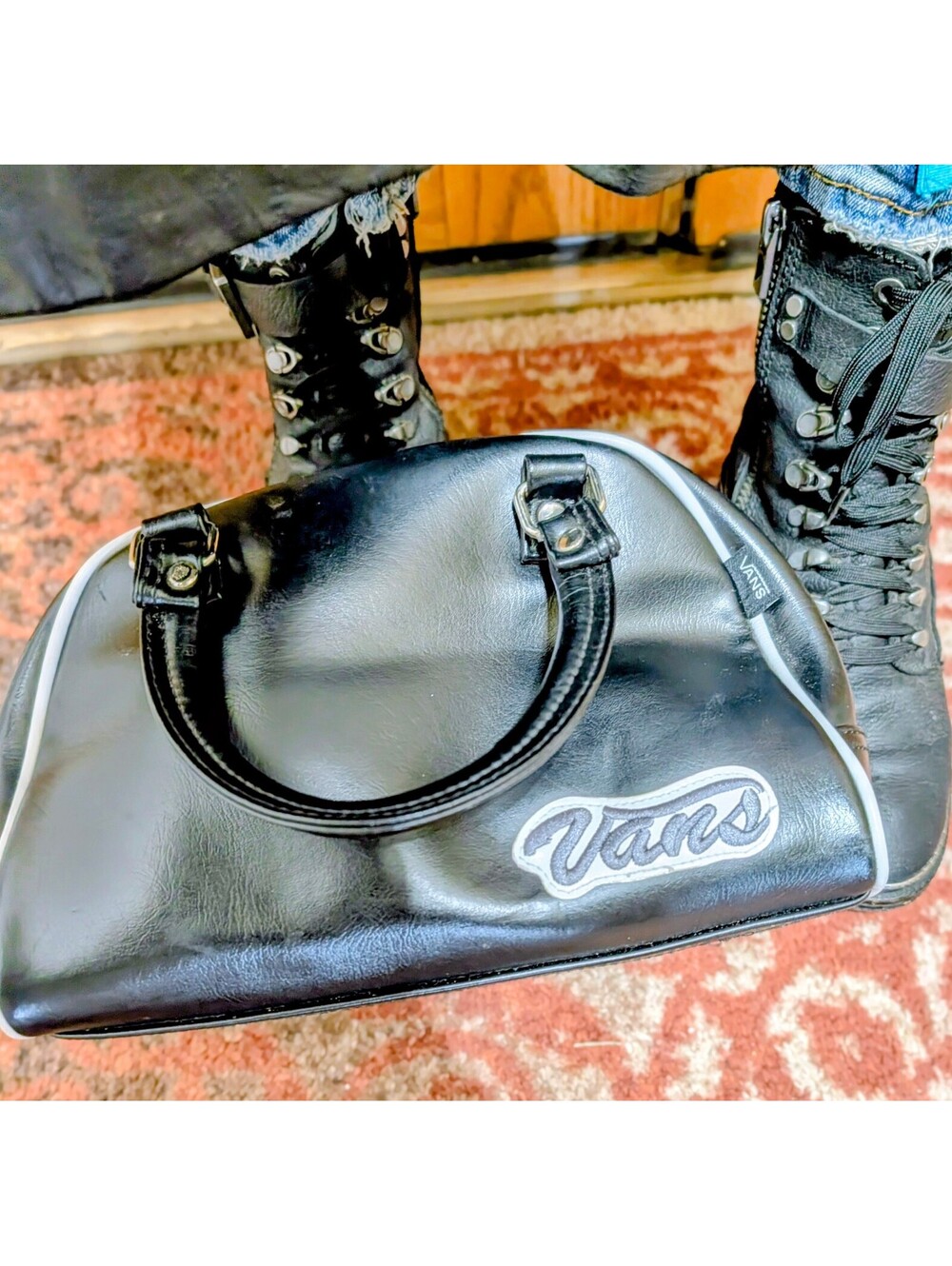 Vintage Y2K Vans Mini Bowling Bag Purse - Picture 2 of 5